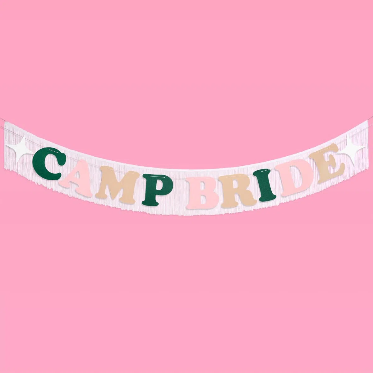 xo, Fetti Banner de flecos de novia de campamento, fieltro, 5 pies | Decoración de despedida de soltera, despedida de soltera, regalo de dama de honor, suministros de despedida de soltera, telón de