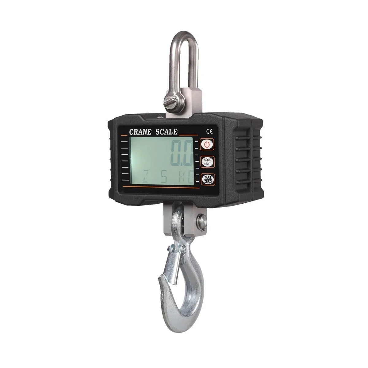 Báscula colgante digital, Báscula colgante Digital, báscula de grúa portátil alta resistencia, retroiluminación LCD, gancho Industrial, cambio unidad/retención datos, 1000kg/ 2204lbs(Nero)