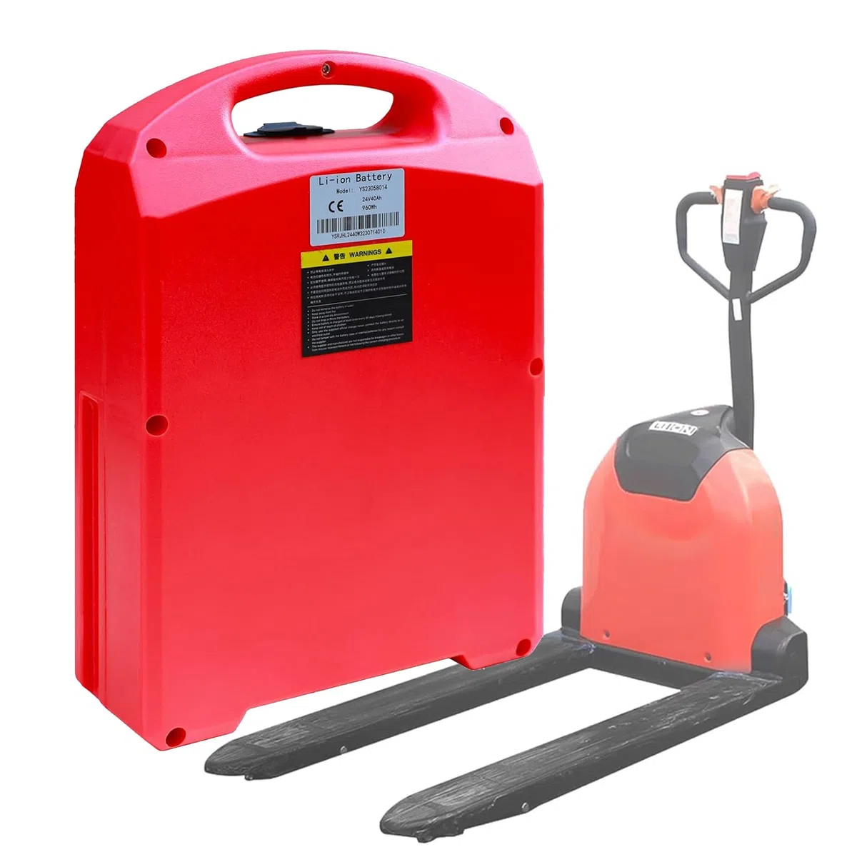 Transpaleta eléctrica de 48 V con batería de Litio